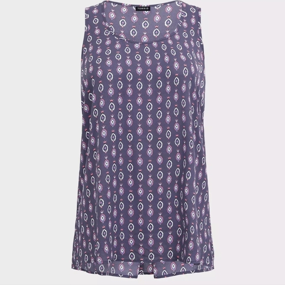 torrid Tops - Torrid Purple Patterned Tank Top